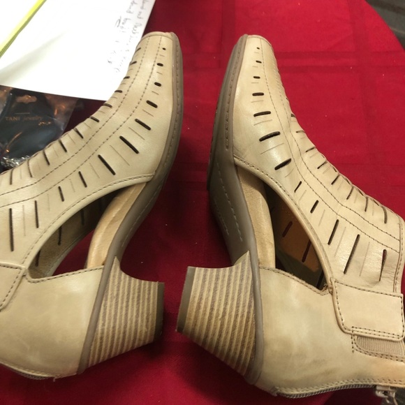 Earth Beige Cutout Ankle Booties - Picture 6 of 11